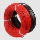 Провод AWG22 (0,3 кв.мм, силикон) черный в бухте