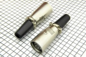Штекер XLR (Canon) на кабель 4 pin с хомутом