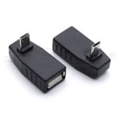 Перех OTG (штекер micro USB-гнездо USB) угловой