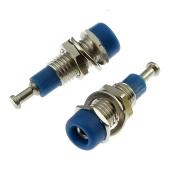 Клемма Z007 2мм panel jack BLUE