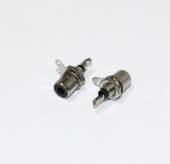 Гнездо RCA RS-115G (на корпус с гайкой) никель черное