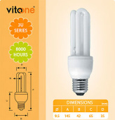 Лампа энергосбер. VО-11315 3U E27/15W mini 4200K