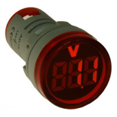Вольтметр LED DMS-135 20-500VAC красный