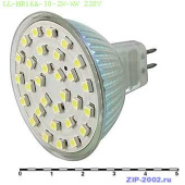 Лампа светодиодная LL-MR16A-30-2W-WW 220V