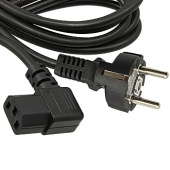 Шнур сет. для компьютера 3pin 1.5-1,8м прям-угл 3*0,75мм