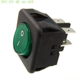 RK1-05 4P on-off красный