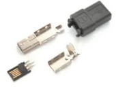 mini USB 05-BM под пайку в корпусе (USB/M-SP)