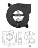 Вентилятор 12V RQU5015MS "Улитка"