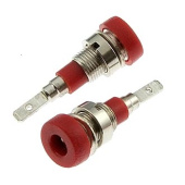 Клемма Z007 2мм panel jack RED