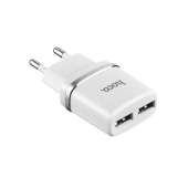 ЗУ сетевое HOCO C12 5V/2.4A выход 2 гн USB