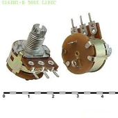 Потенциометр S16KN1-B 500K L10KC