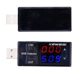 мини USB метр LED 3 разряда , 2 строки. напряжение, ток