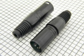 Штекер XLR (Canon) на кабель gold 5 pin чёрный
