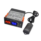 Термо-гигростат 220V с цифр. индикацией STC-3028 2 канала от -20 до +80С