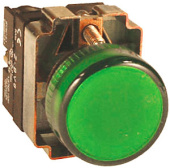 BV63 - Лампа сигнальная зелёная с подсветкой EKF