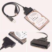 Перех USB — SATA (7+15, для 2,5′ HDD)