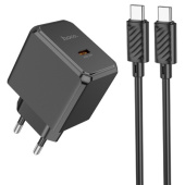 ЗУ сетевое Hoco CS15A гнTypeC+штTypeC+-iPhone5 (QC3.0 PD) 30W