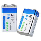 6F22 9V (650mA) c micro USB зарядкой