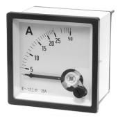 Амперметр 25А 50Гц(72х72)
