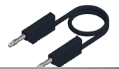 40-359-03 Test lead silic. 1 m black