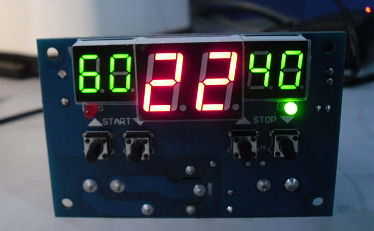 Mini Digital Termometr -9...+99C 12v
