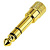 Перех шт 6,3мм - гн. 3,5 Gold стерео