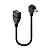 Перех OTG (штекер micro USB угловой-гнездо USB) 15см 