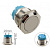 Кнопка антиванд. d=22мм 2pin плоск. 250V OFF-(ON) (без фиксац)