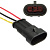 Соединитель автом. DJ7031-1.5-11 (18AWG 200mm) вилка