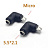 Перех шт micro USB - гнездо DC5,5*2,1мм угловой