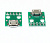 Адаптер гнездо micro_USB 5 контактов на печатной плате
